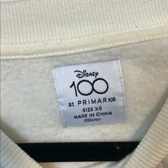 Disney 100 Mickey Mouse Crop Sweatshirt – Primark Crewneck – Women’s Size XS – B - Picture 4 of 5